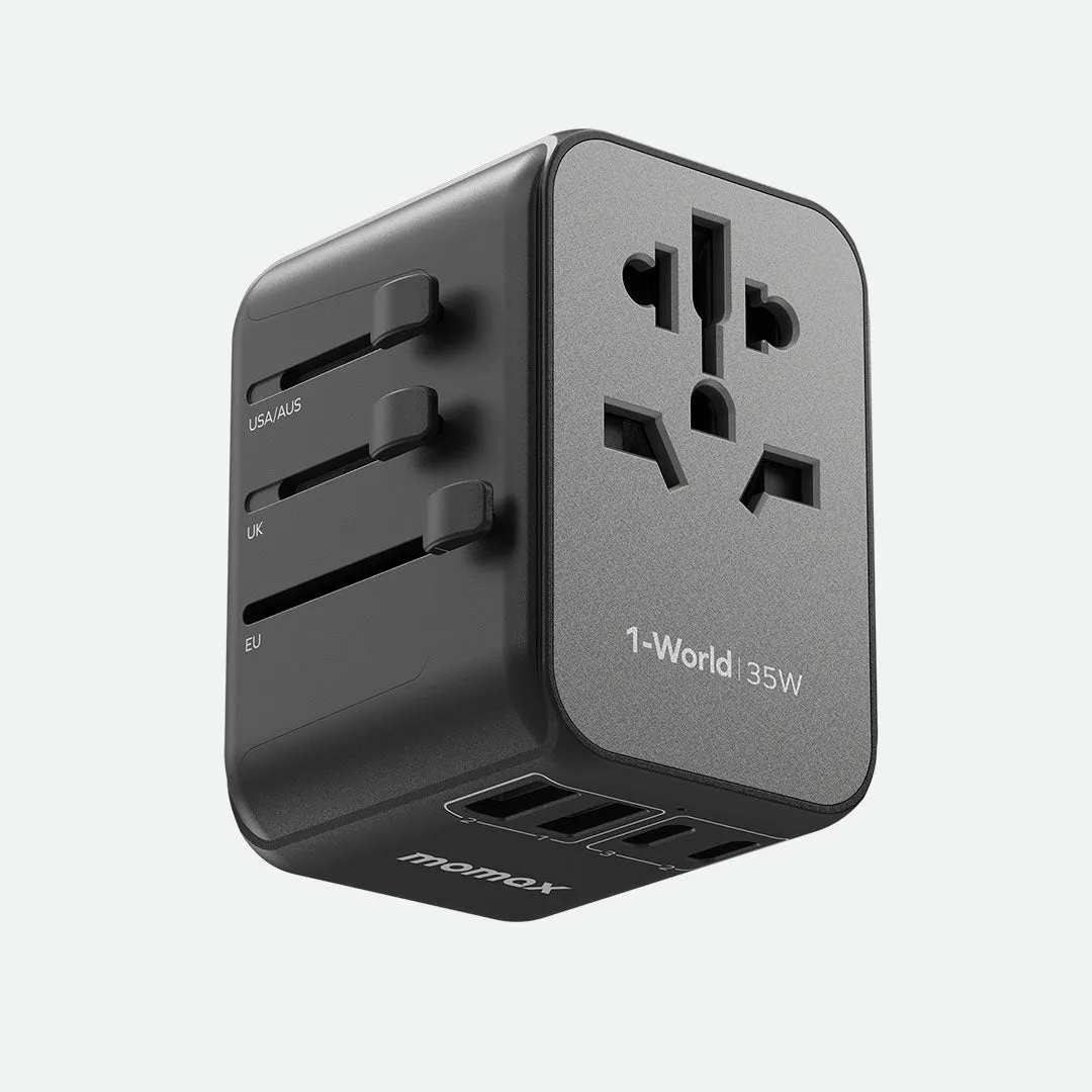 1-World PD 5 Port Travel  Adapter 35W