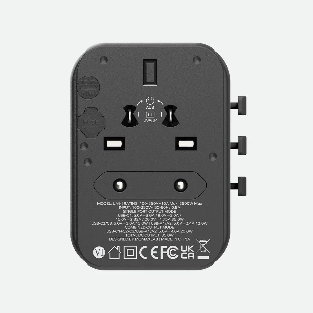 1-World PD 5 Port Travel  Adapter 35W