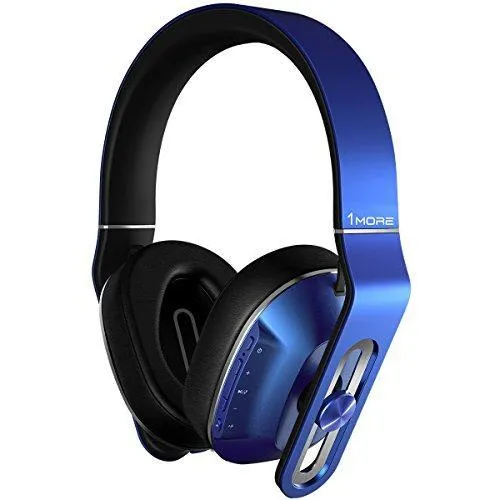 1More Mk802-Bl Bluetooth Wireless Over-Ear Headphones With Microphone/Remote For Apple Ios &