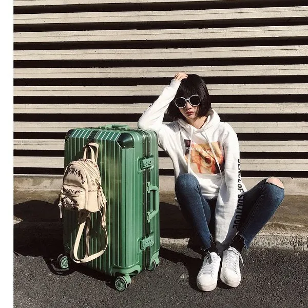 20'24'26'29' Aluminium Frame Unisex Fashion Travel Large Capacity High Quality Luggage Rolling