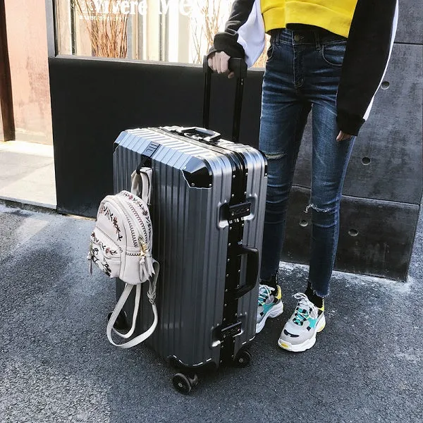 20'24'26'29' Aluminium Frame Unisex Fashion Travel Large Capacity High Quality Luggage Rolling