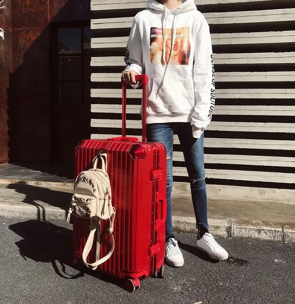 20'24'26'29' Aluminium Frame Unisex Fashion Travel Large Capacity High Quality Luggage Rolling