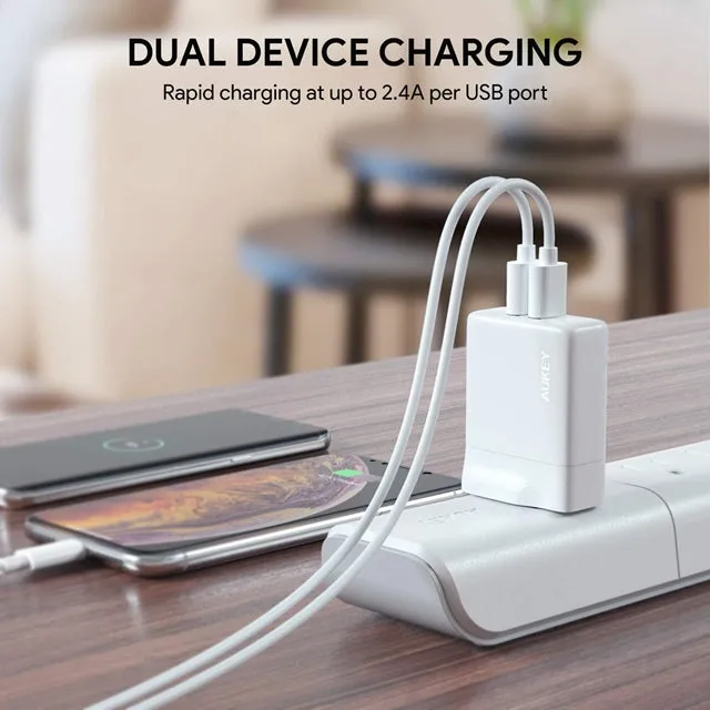 24W Dual Port USB Wall Charger PA-U50