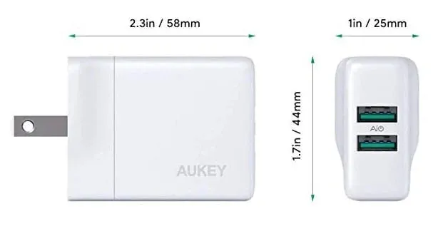 24W Dual Port USB Wall Charger PA-U50