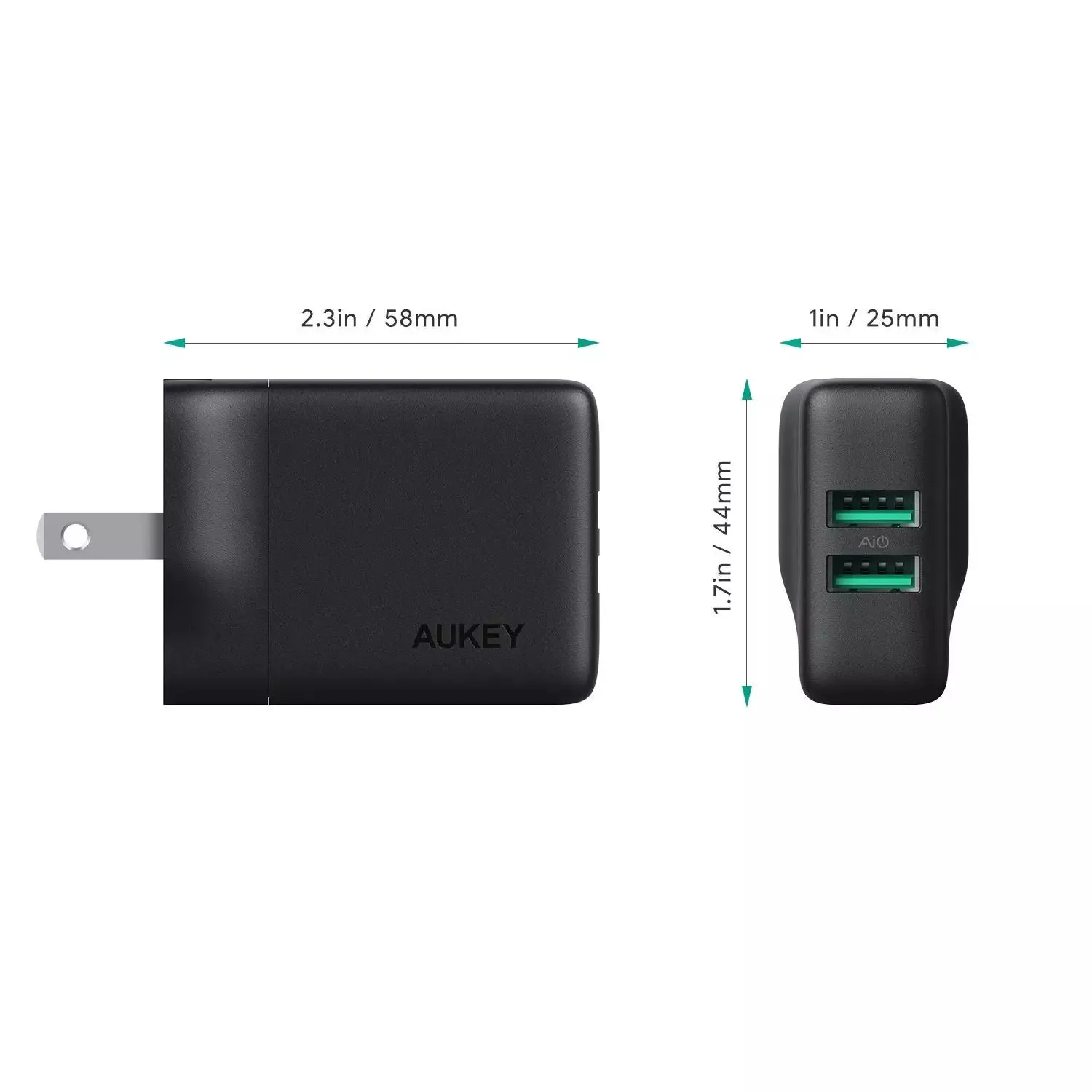 24W Dual Port USB Wall Charger PA-U50