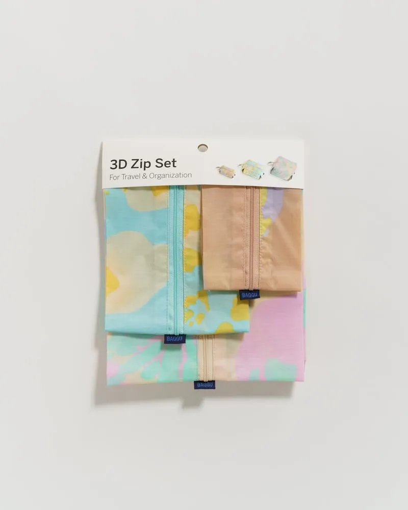 3D Travel Zip Set (Tie Dye)