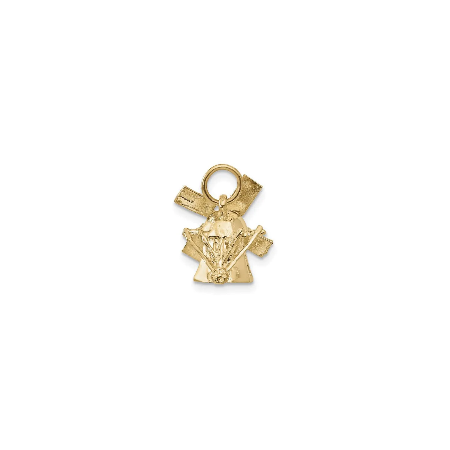 3D Windmill Pendant (14K)