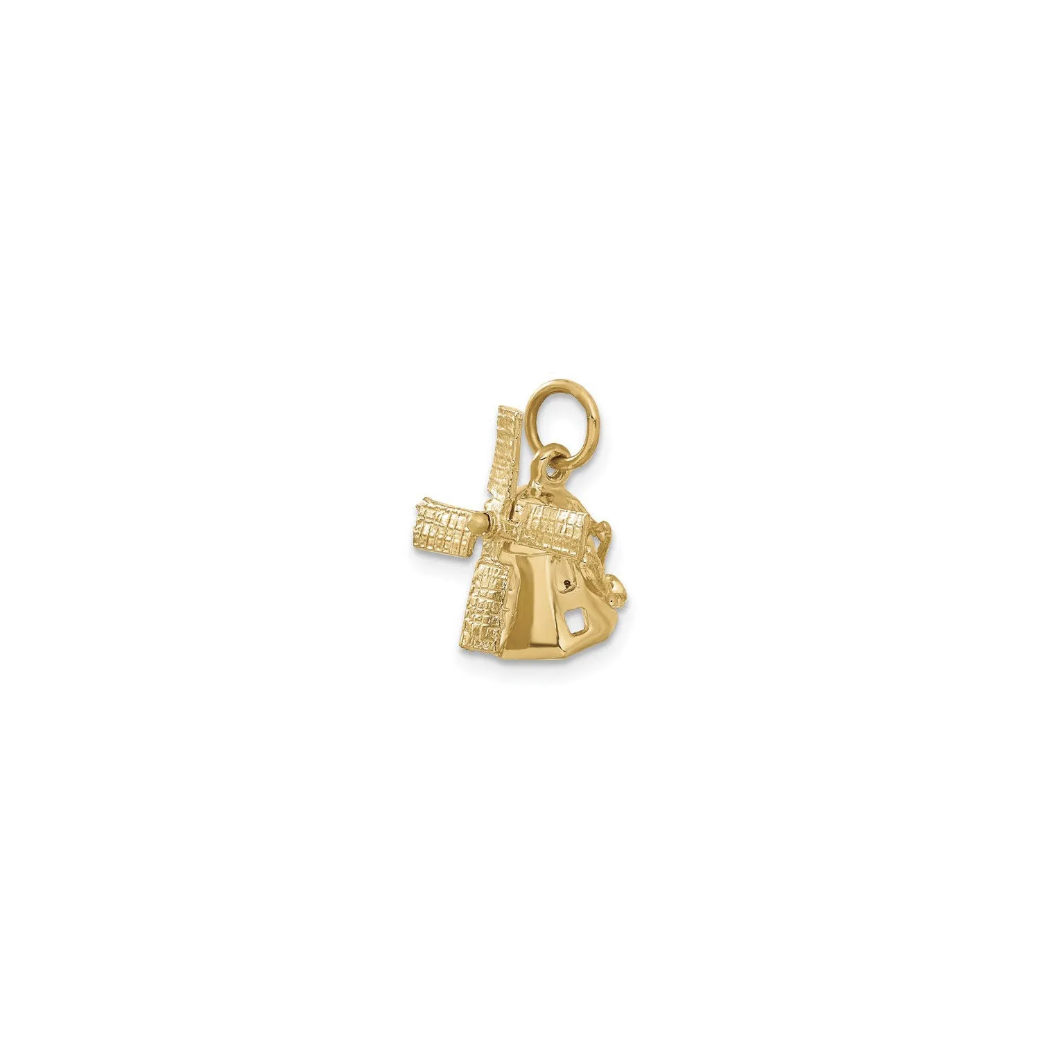 3D Windmill Pendant (14K)