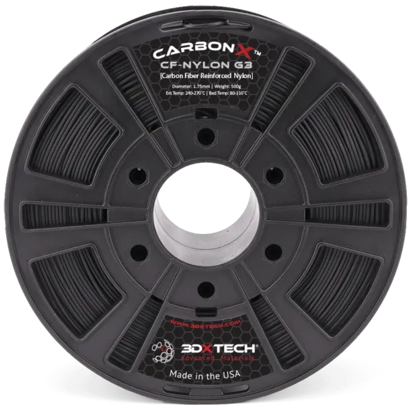 3DXTech CarbonX PA6 CF GEN 3 [CARBON FIBER NYLON] Filament 1.75mm