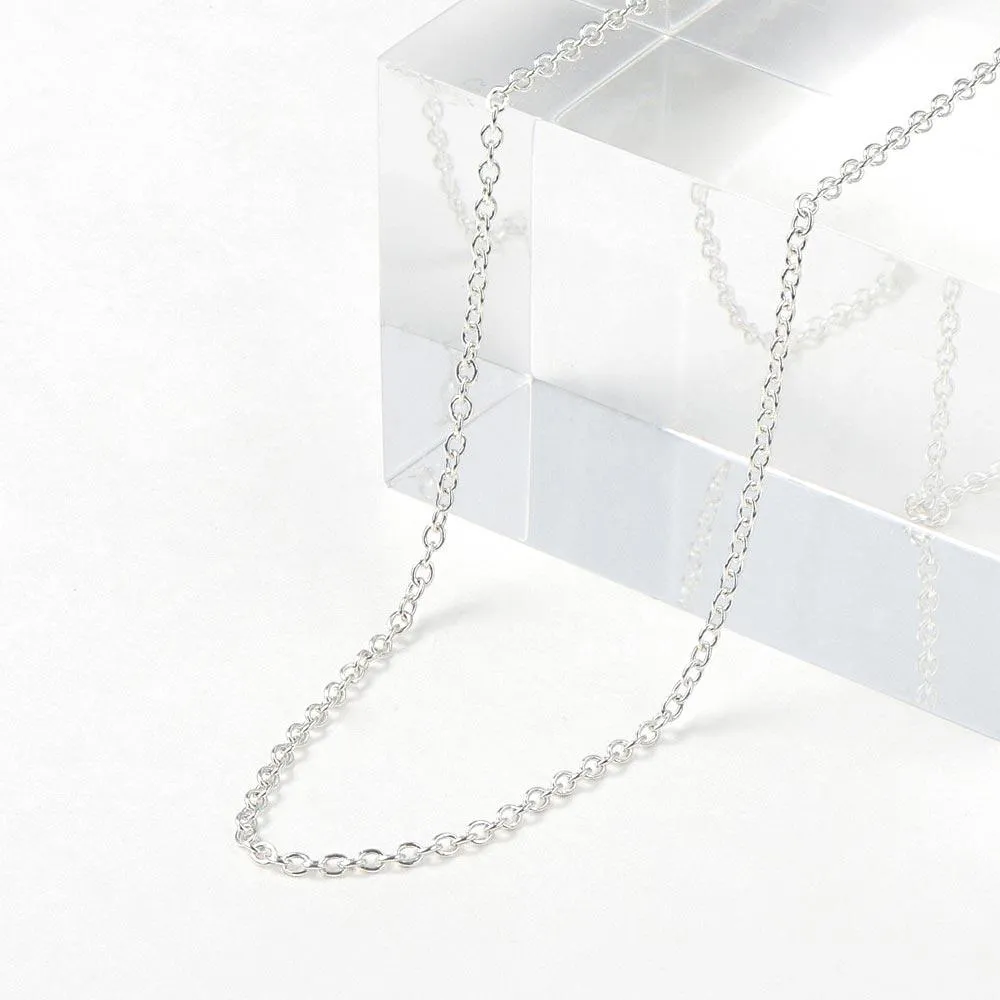 925 Sterling Silver Cable Chain  Necklace