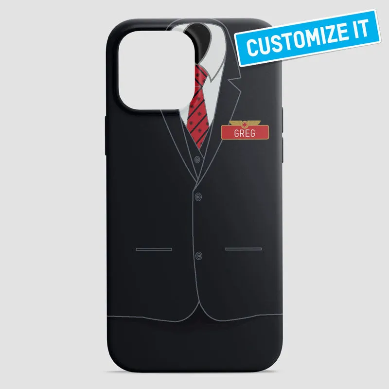 AC Male Cabin Crew Uniform - Phone Case