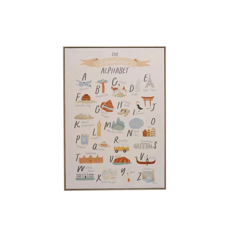 Adventurer's Alphabet Canvas