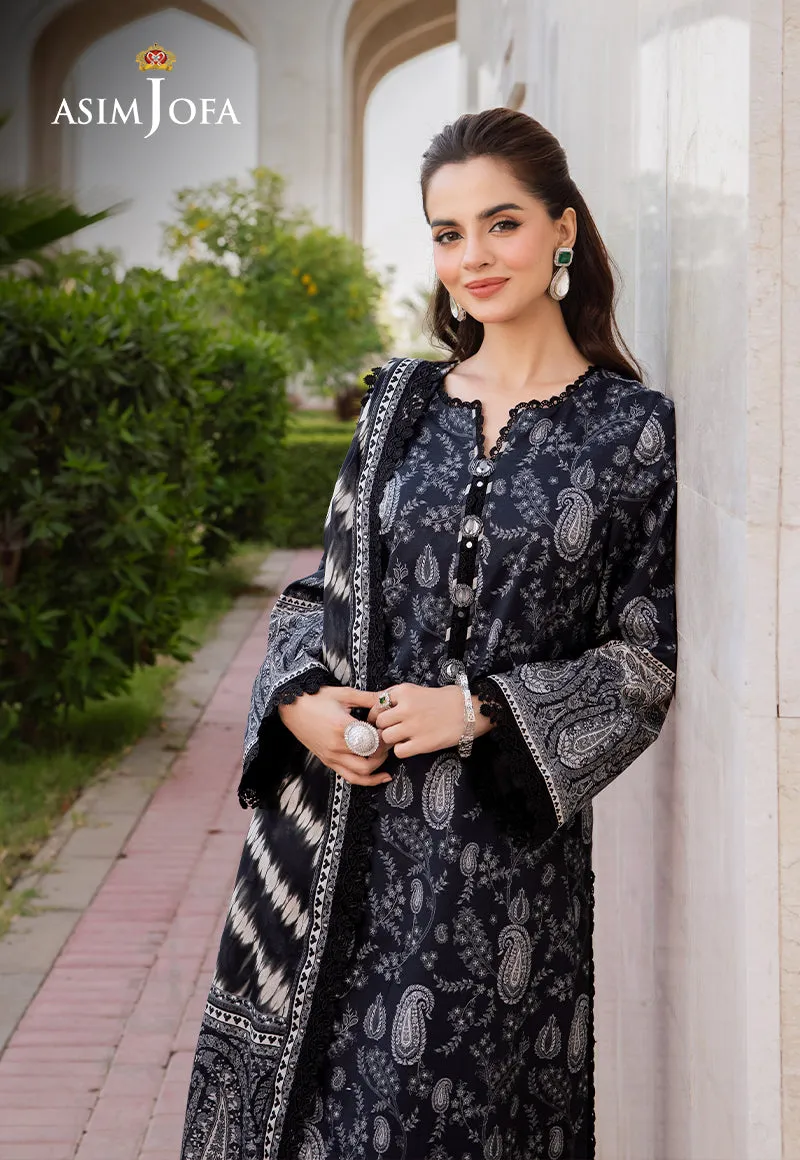 Floral-Printed Lawn 3-Piece Suit - AJCM-09