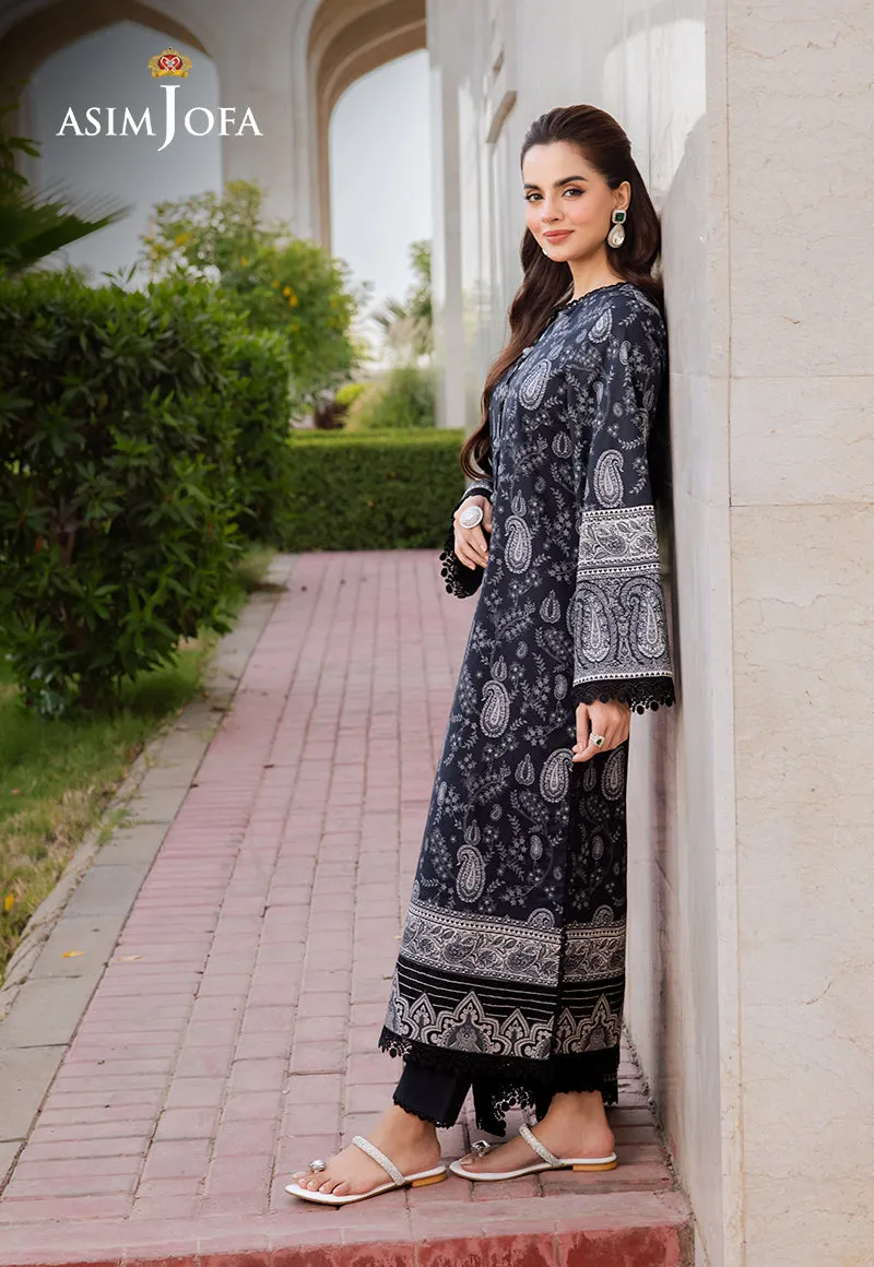 Floral-Printed Lawn 3-Piece Suit - AJCM-09