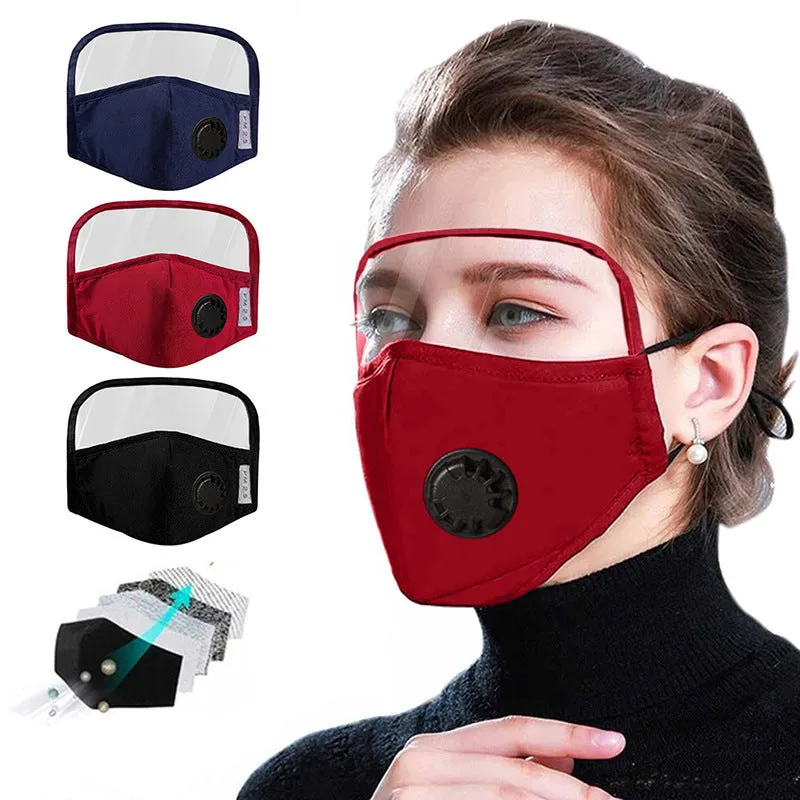 All-in-one cotton mask with breath valve