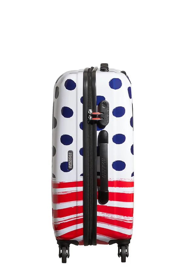 American Tourister Disney Legends 65cm Alfatwist Spinner | Mickey Blue Dot