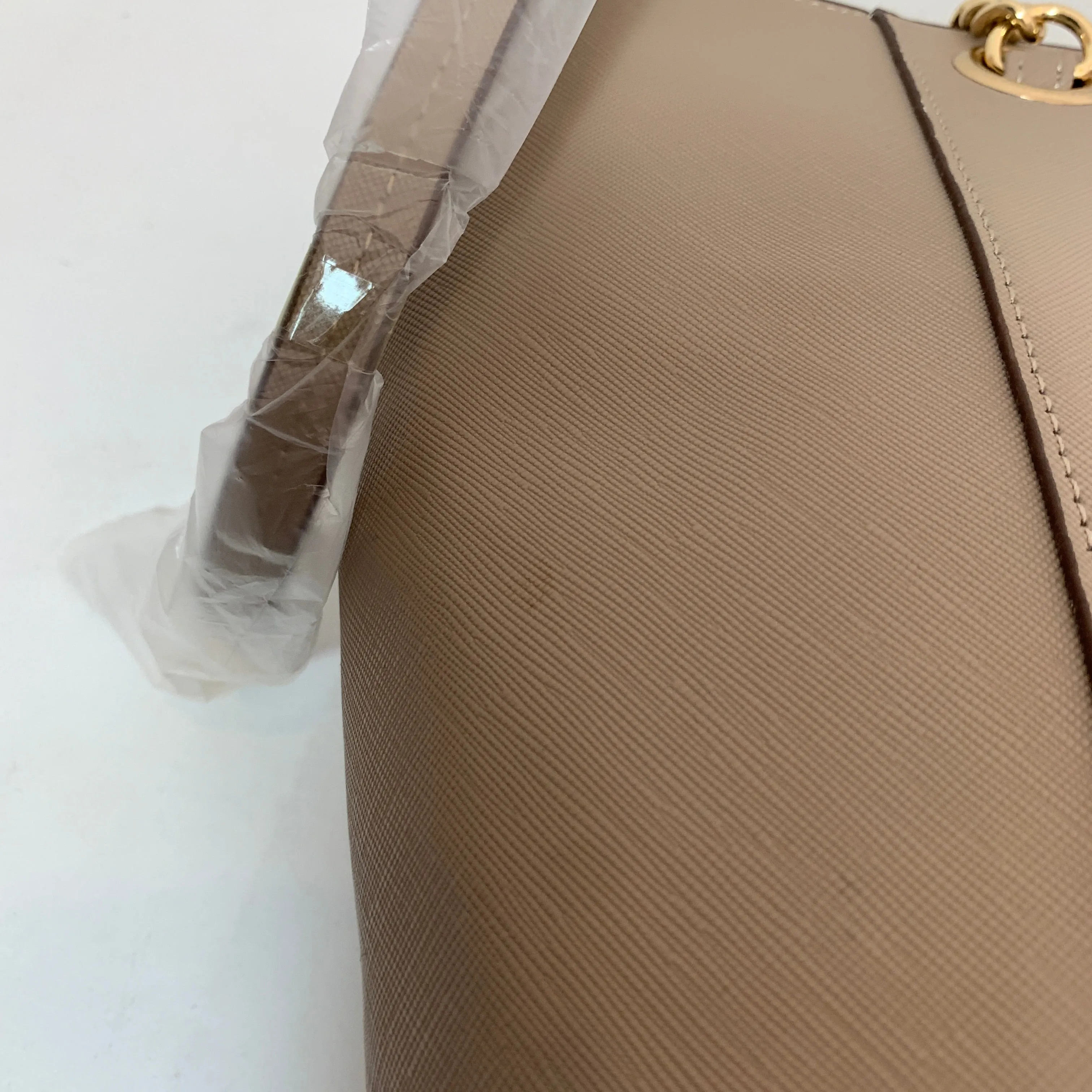 Anne Klein Taupe Chain Tote | Brand New |