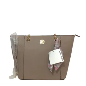 Anne Klein Taupe Chain Tote | Brand New |