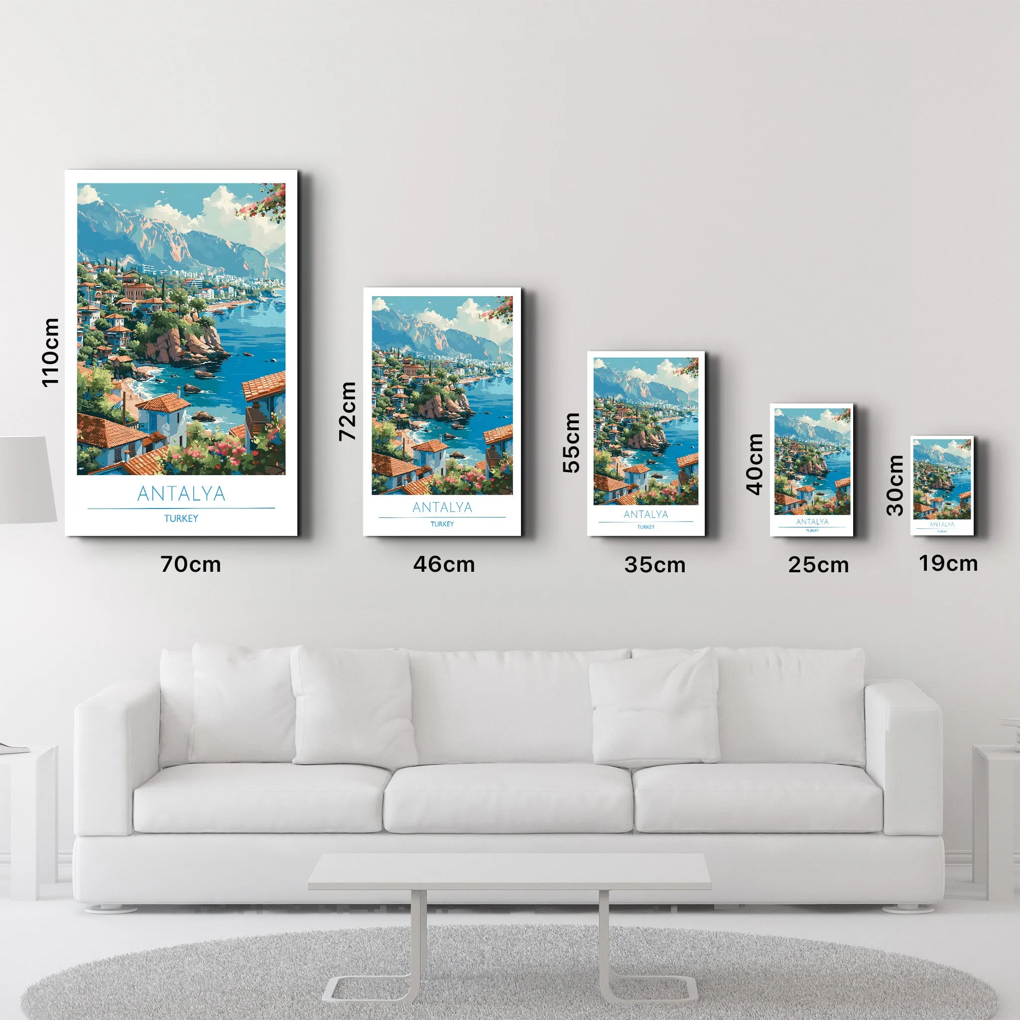 Antalya Turkey-Travel Posters | Glass Wall Art