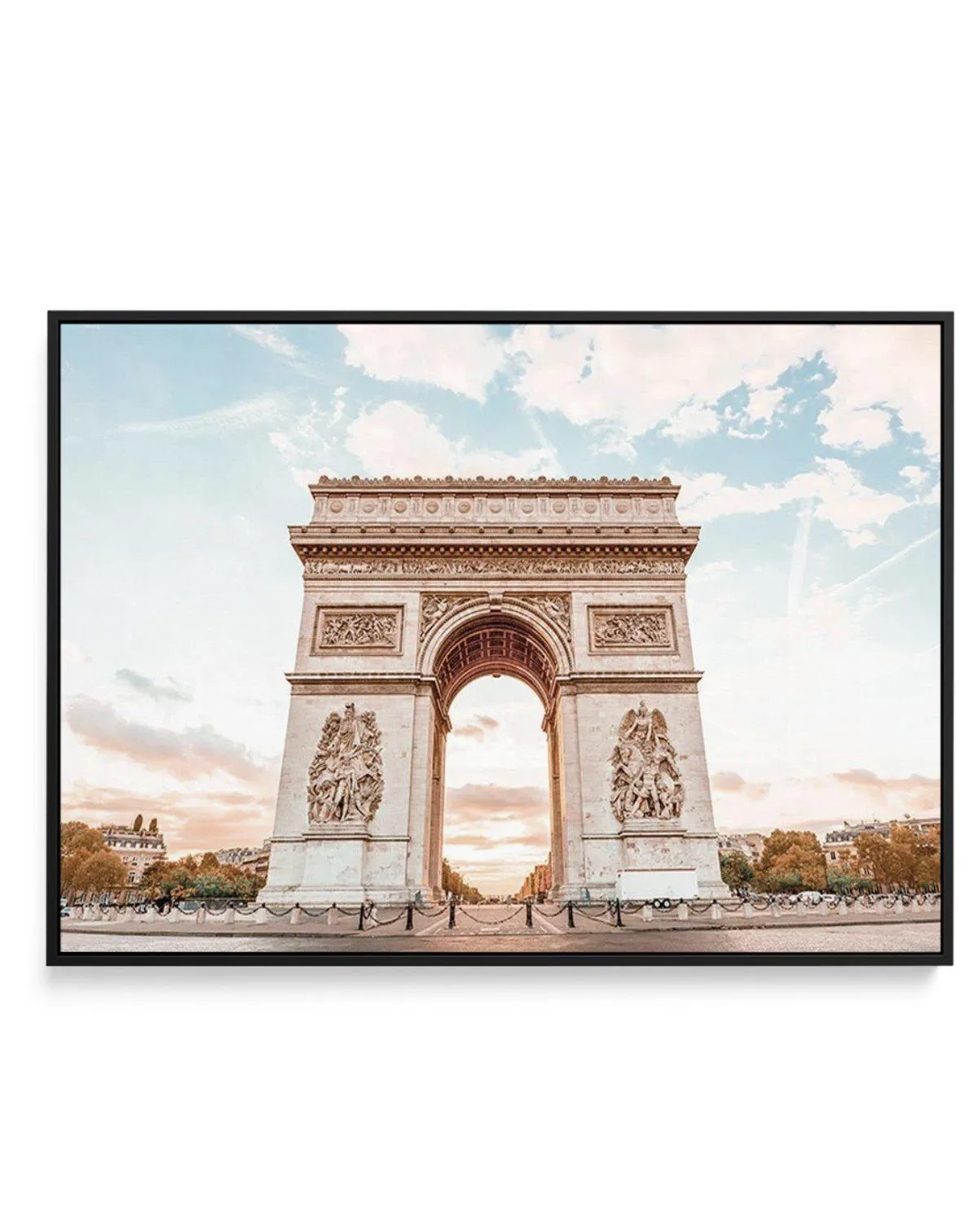 Arc De Triomphe, Champs-Elysees | Paris | Framed Canvas Art Print