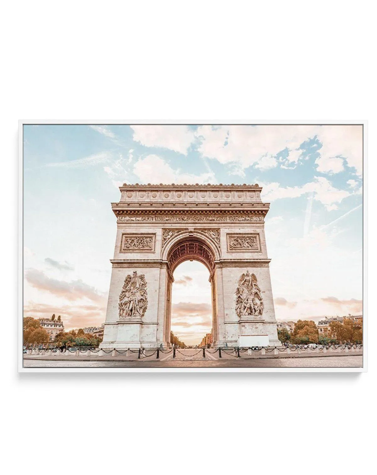 Arc De Triomphe, Champs-Elysees | Paris | Framed Canvas Art Print