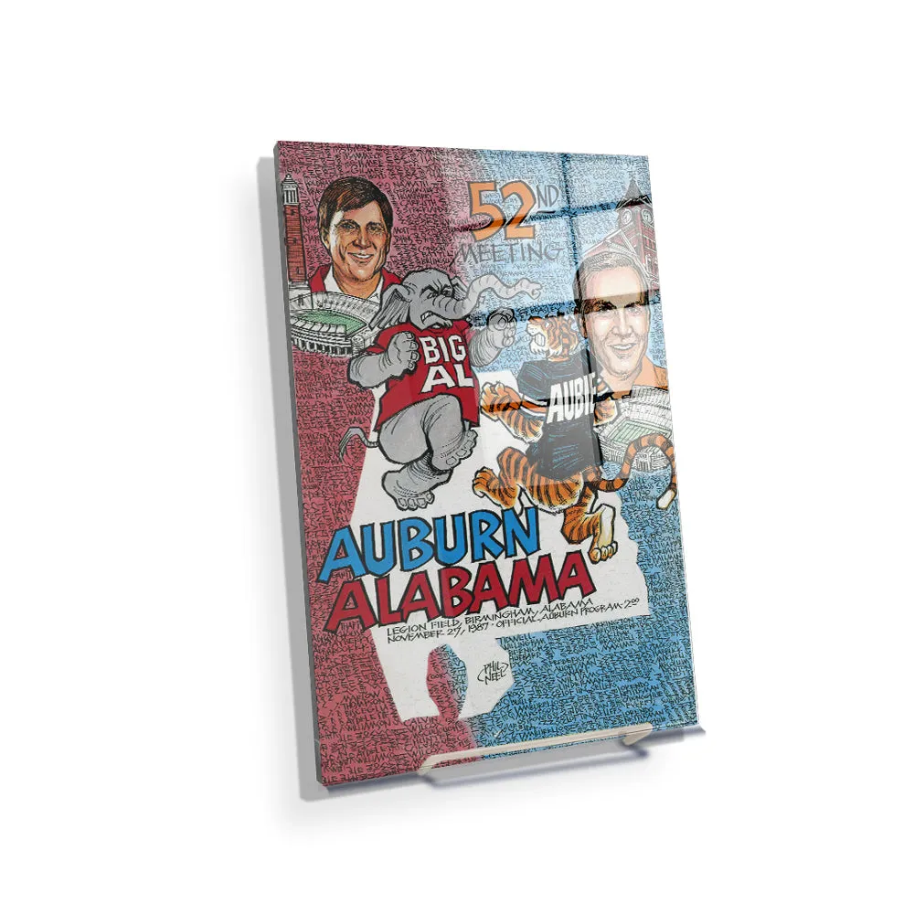 Auburn Tigers - Auburn vs Alabama 52nd Meeting Official Program Cover 11.27.87