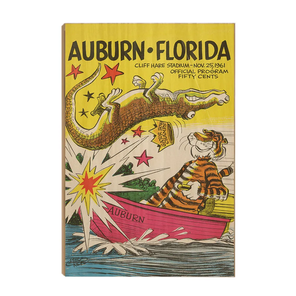 Auburn Tigers - Auburn vs Florida Official Program Cover 11.25.61