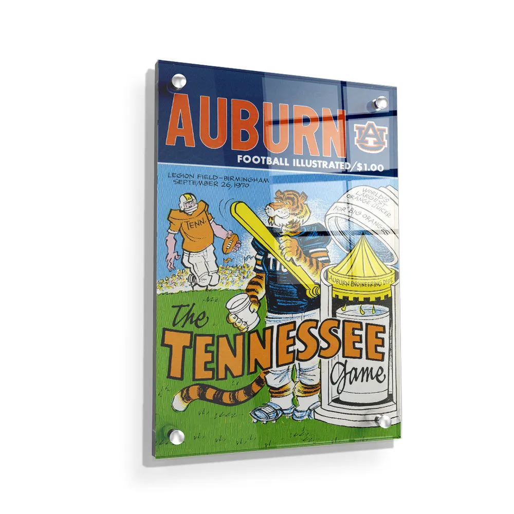 Auburn Tigers - Vintage Auburn Football Illustrated vs Tennessee Official Program Cover