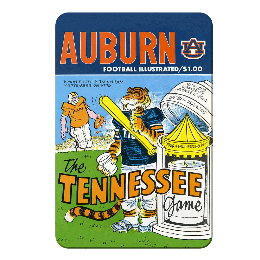 Auburn Tigers - Vintage Auburn Football Illustrated vs Tennessee Official Program Cover