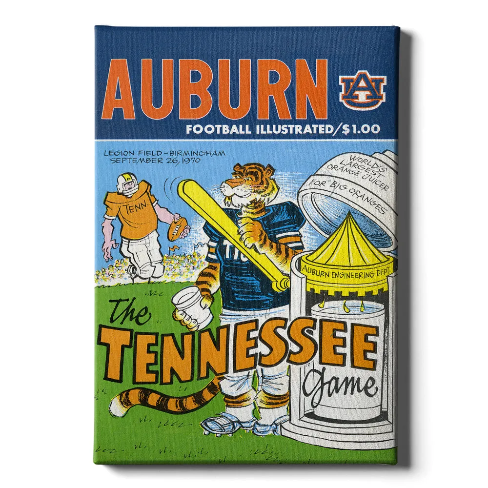 Auburn Tigers - Vintage Auburn Football Illustrated vs Tennessee Official Program Cover