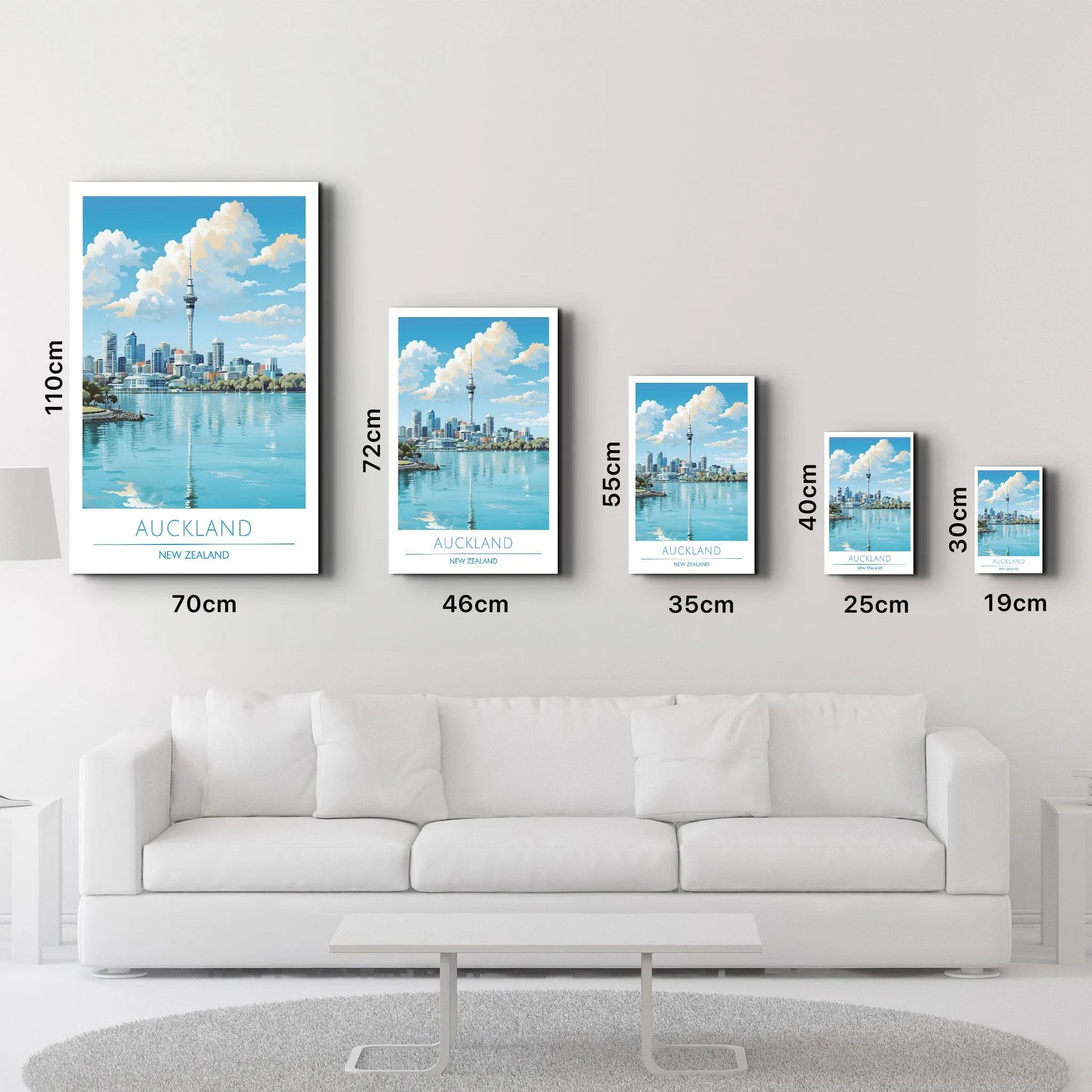 Auckland New Zealand-Travel Posters | Glass Wall Art