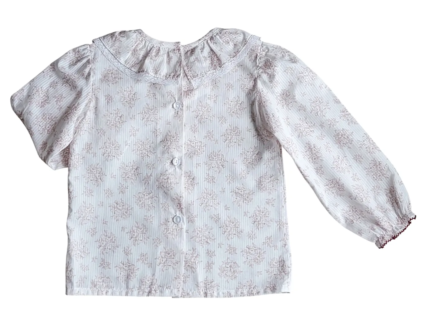 Avignon Collection Fall Floral print long sleeve Girl Blouse