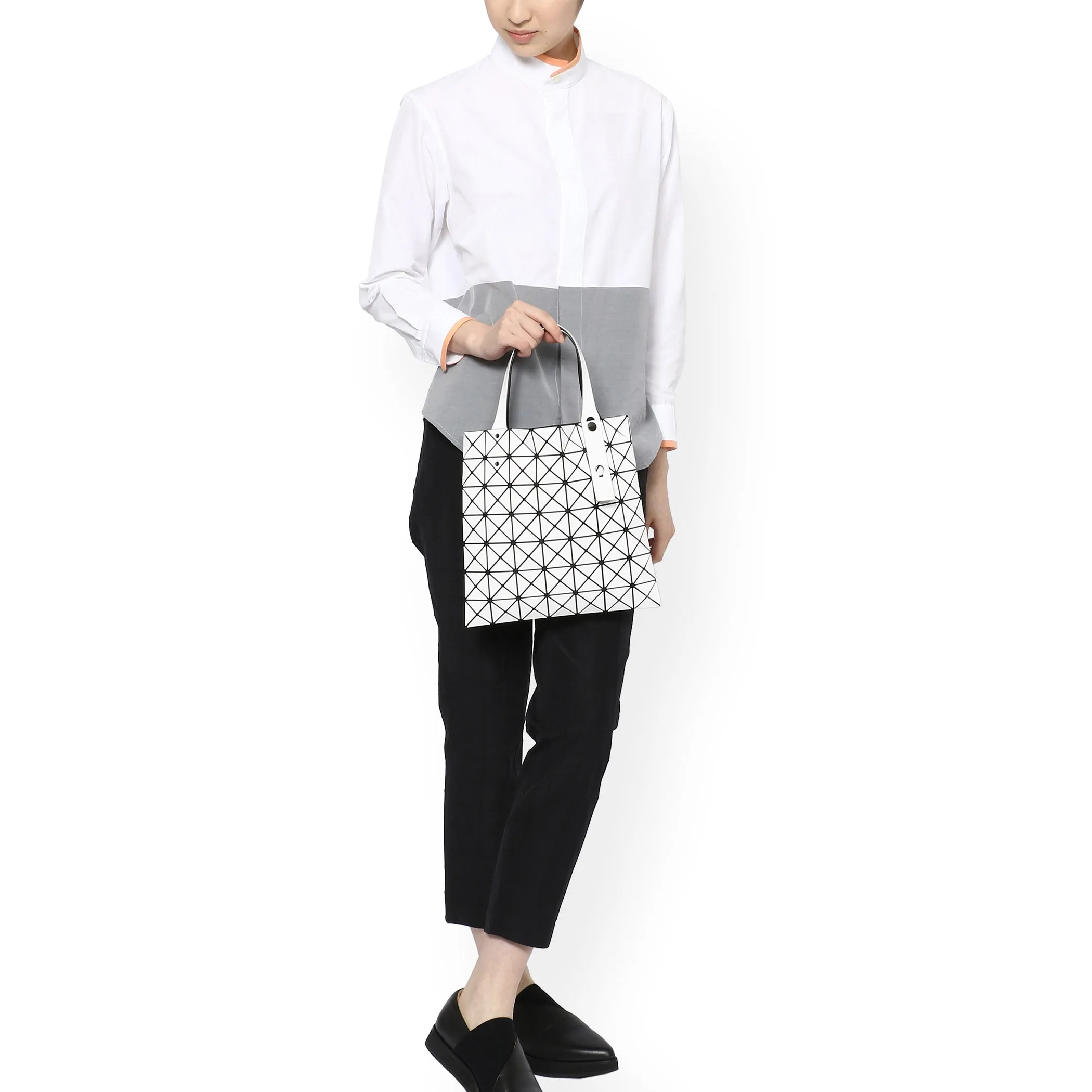 BAO BAO ISSEY MIYAKE Prism Tote - White