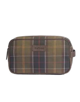 Barbour Classic Tartan/Leather Washbag