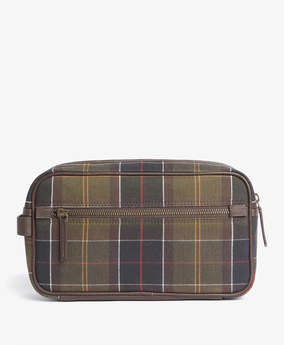 Barbour Classic Tartan/Leather Washbag