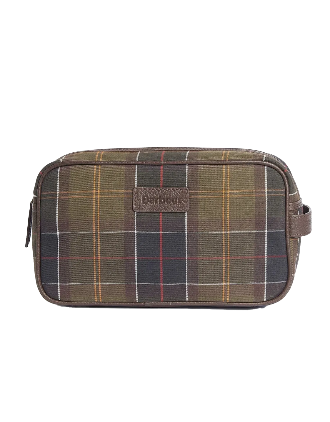 Barbour Classic Tartan/Leather Washbag