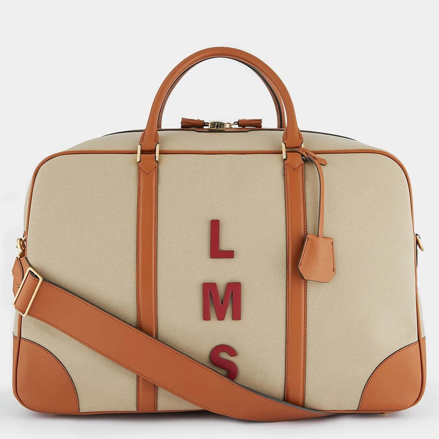 Customizable Luxury Leather Walton Latimer Weekend Travel Bag