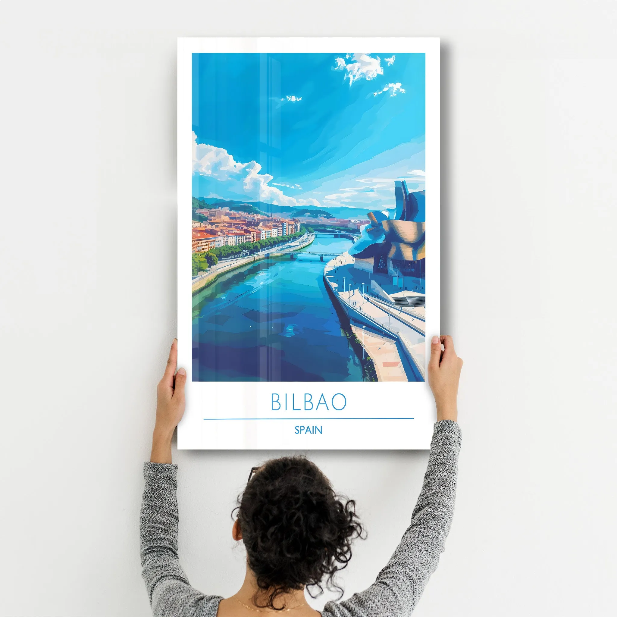 Bilbao Spain-Travel Posters | Glass Wall Art