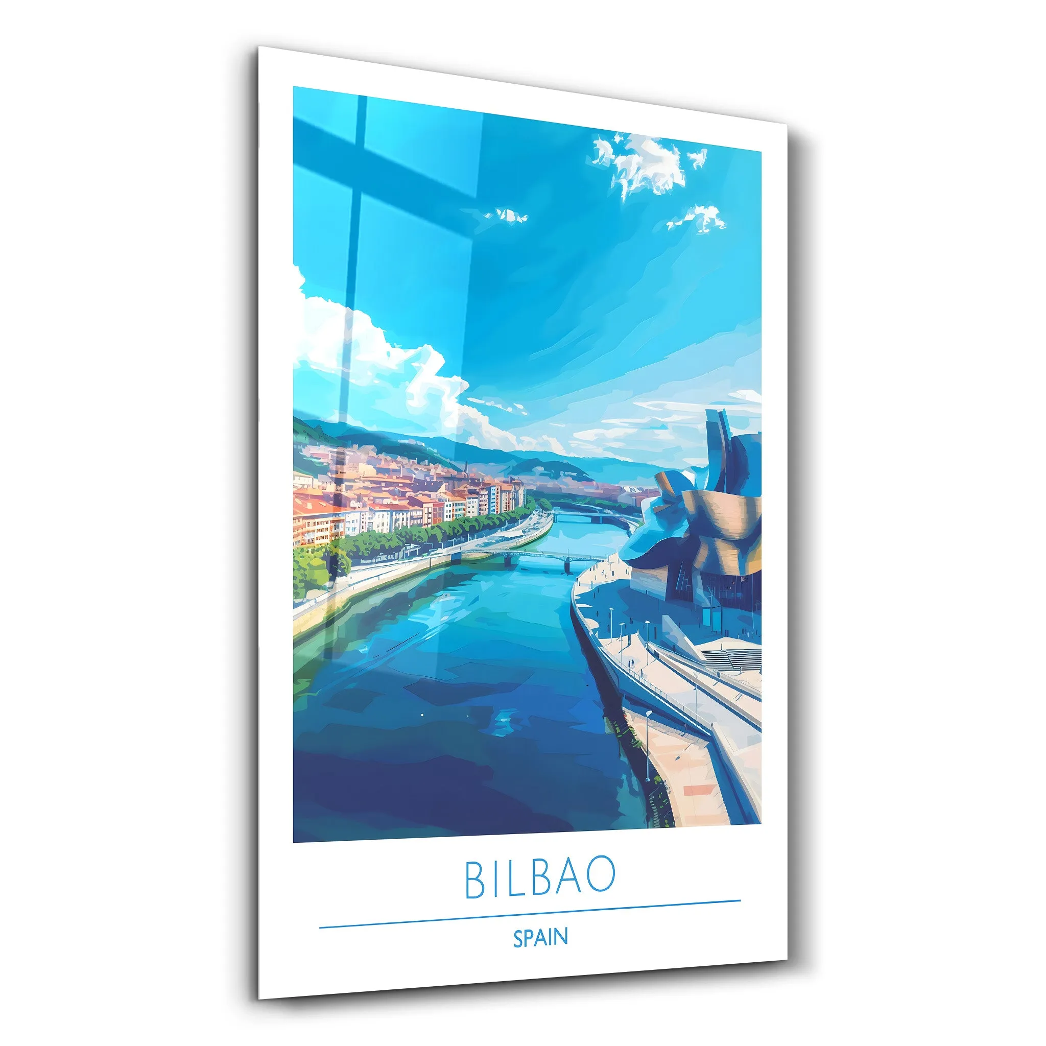 Bilbao Spain-Travel Posters | Glass Wall Art