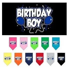 Birthday Boy Screen Print Bandana in Many Colors