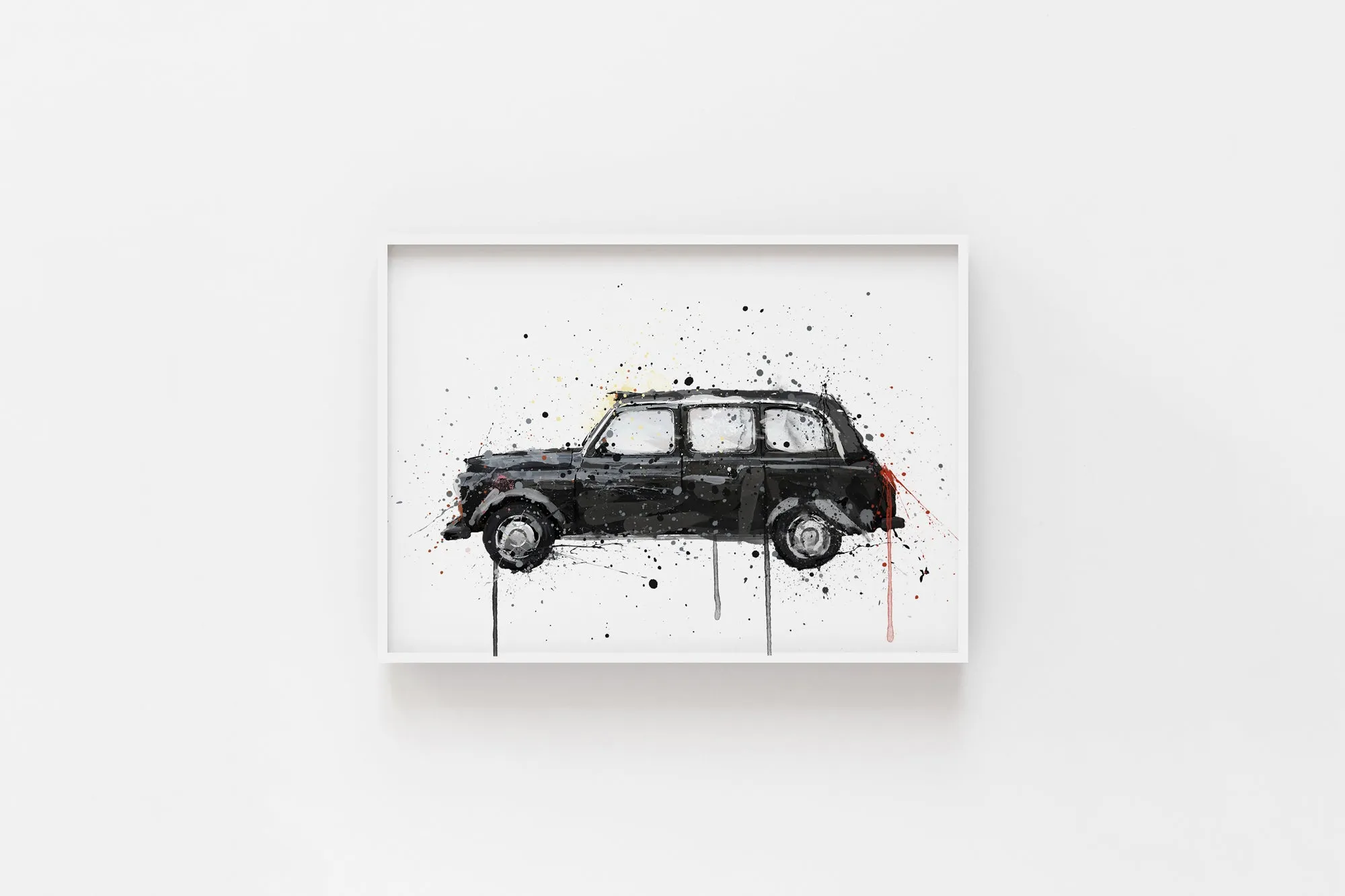 Black Cab Taxi Wall Art Print