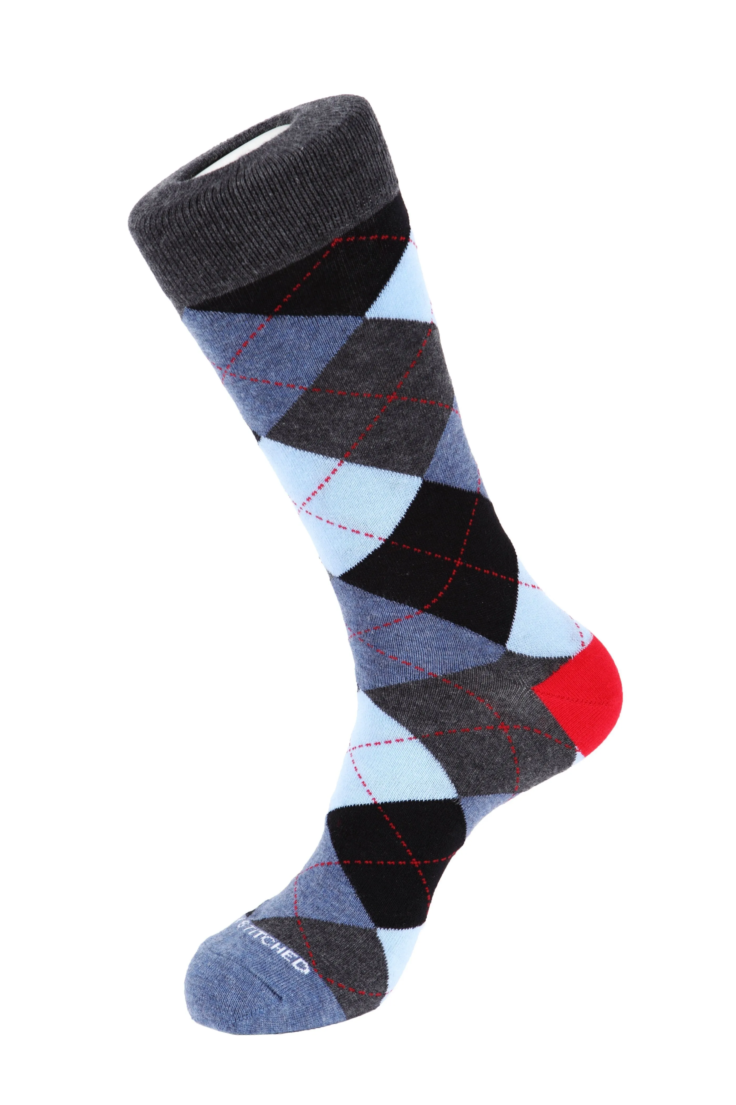 Blazing Sky Argyle Sock