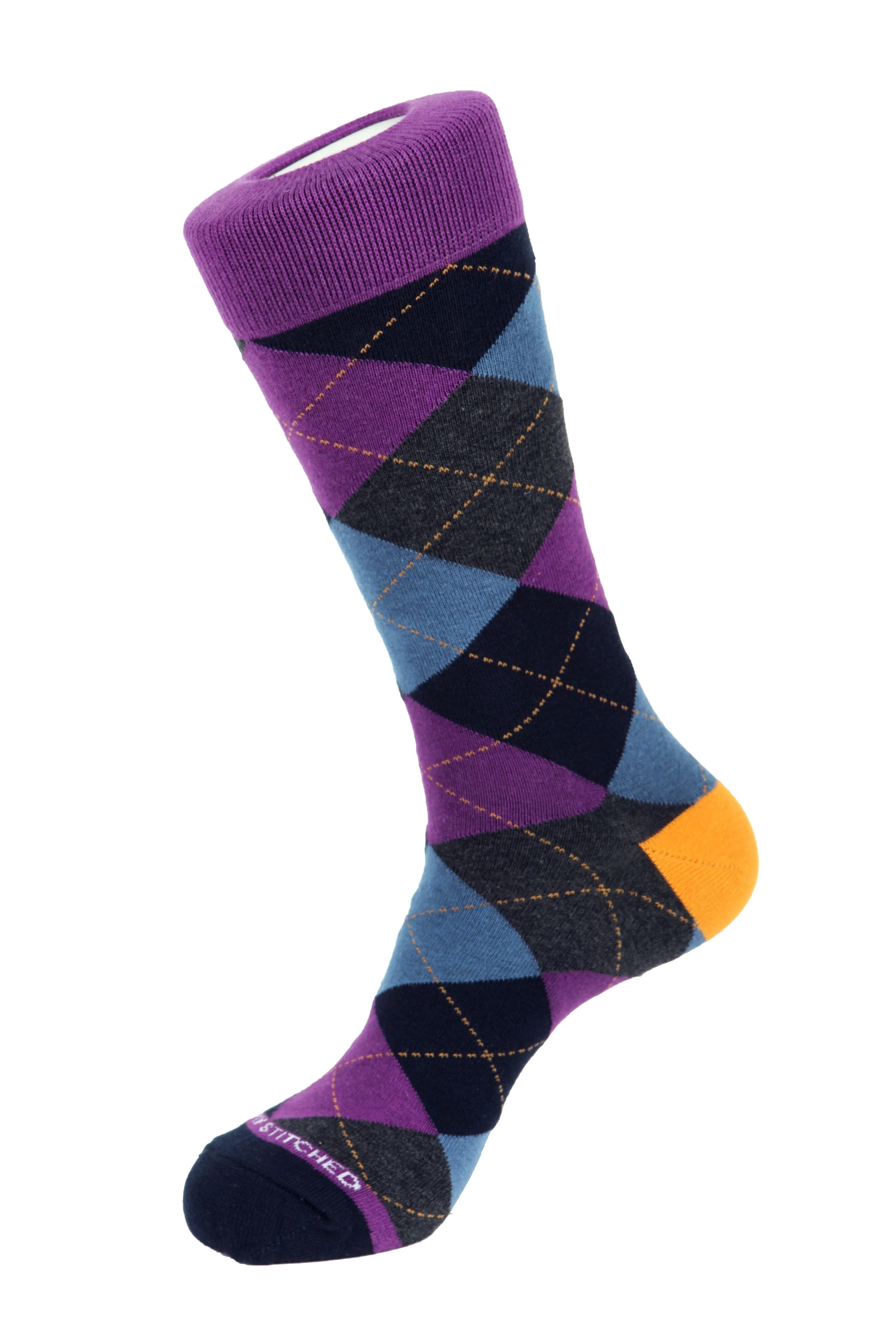 Blazing Sky Argyle Sock