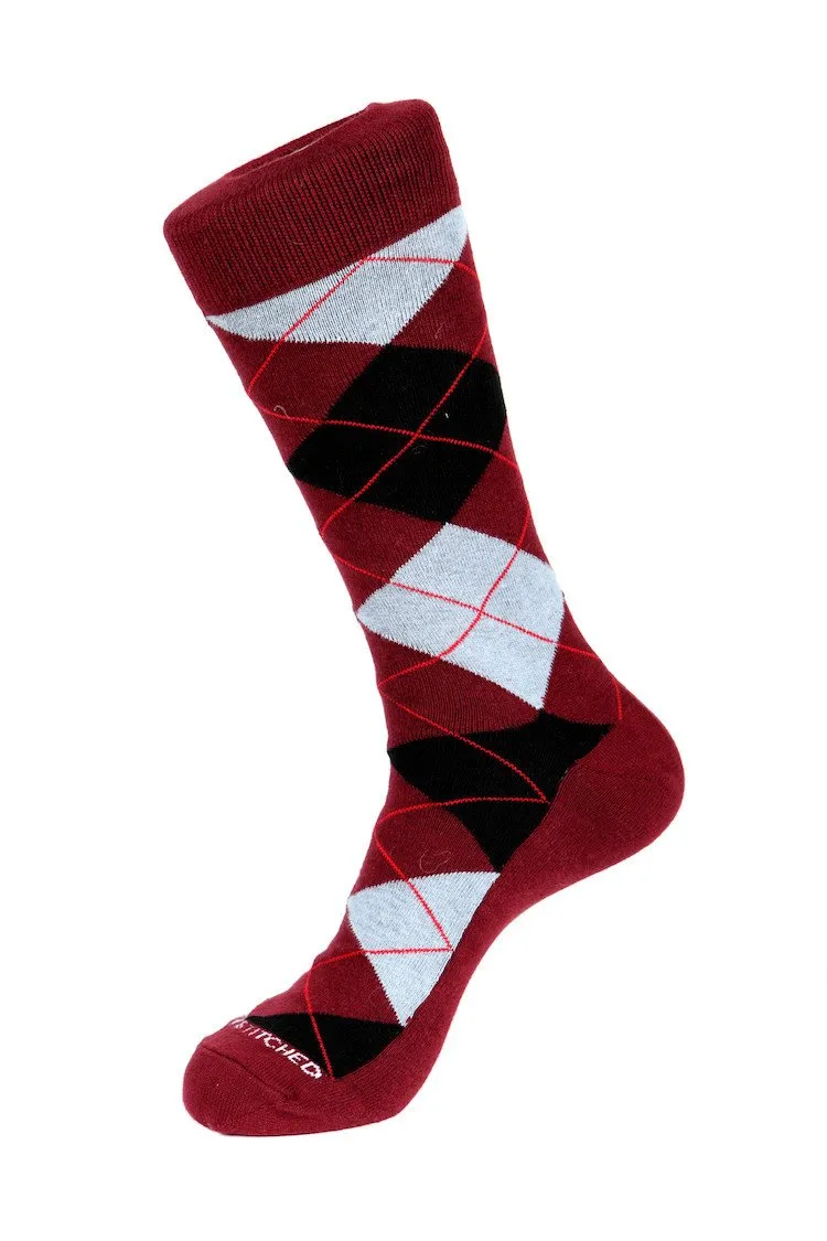 Blazing Sky Argyle Sock