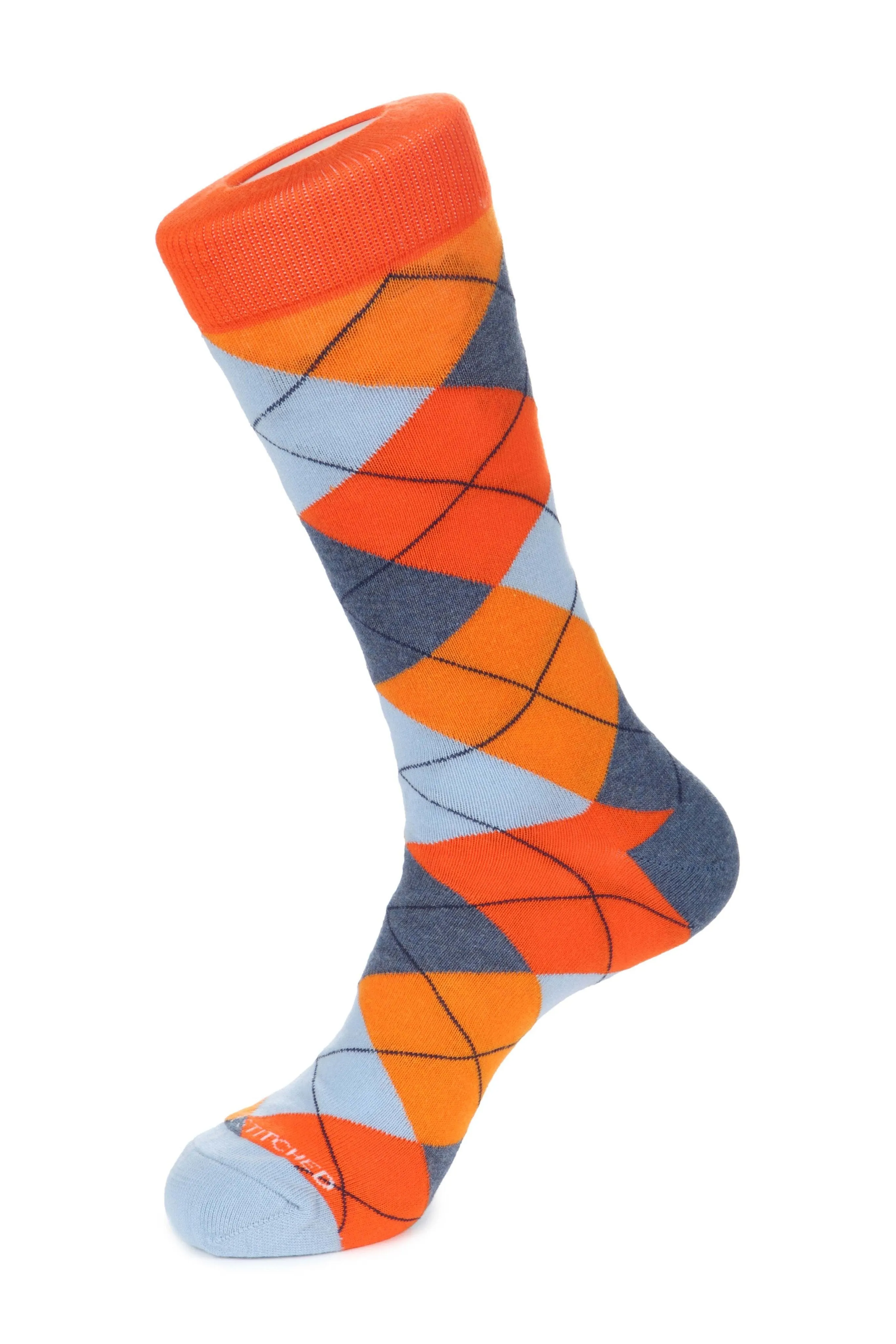 Blazing Sky Argyle Sock