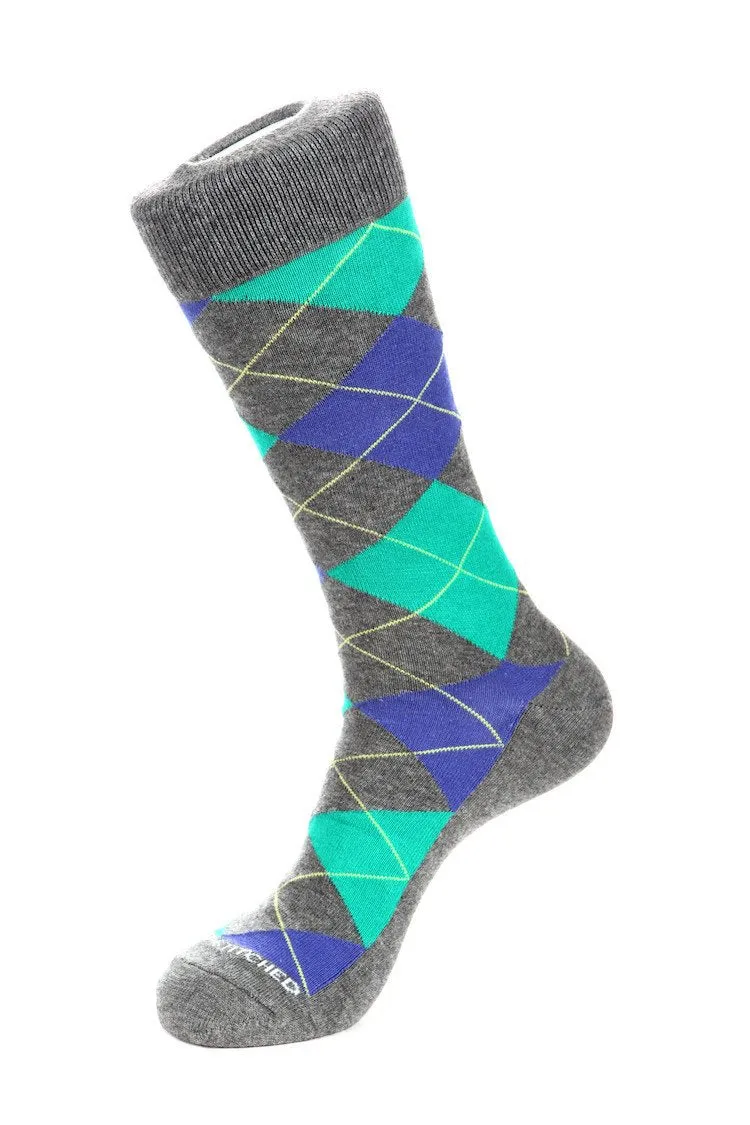 Blazing Sky Argyle Sock