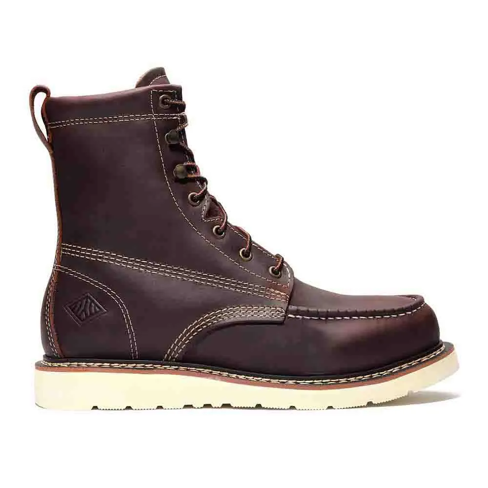 Bonanza Frontier Classic 8-Inch Burgundy Moc Toe Boot