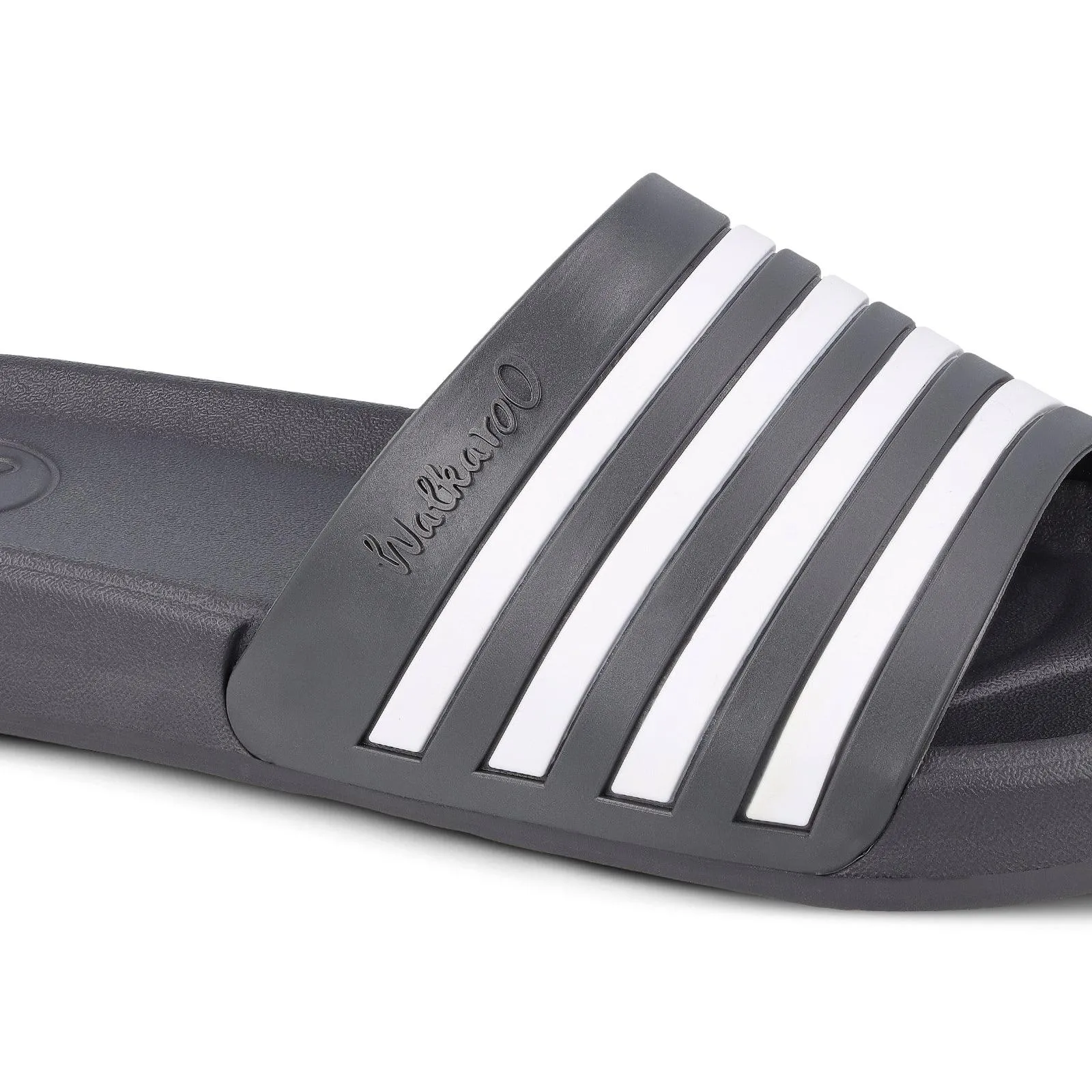 Boy's Flip Flop Sliders  - WC4819 Dark Grey