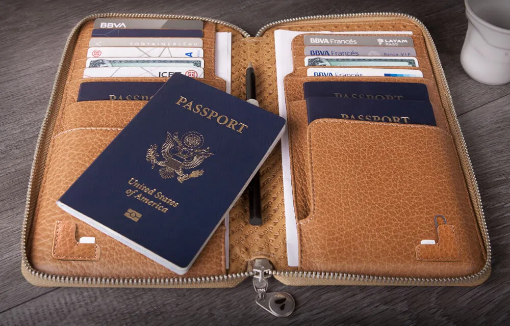 Bravo Leather Passport Holder