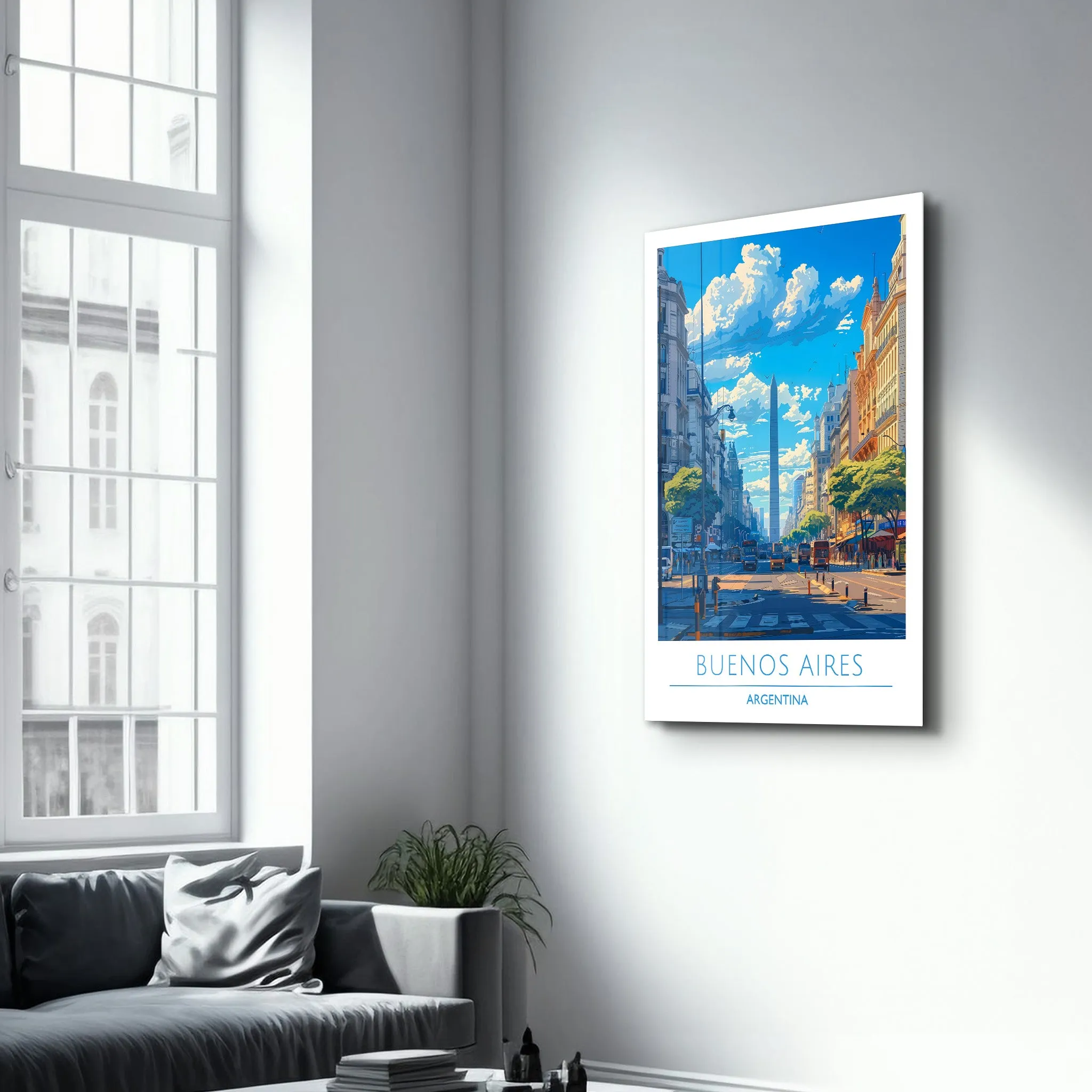 Buenos Aires Argentina-Travel Posters | Glass Wall Art